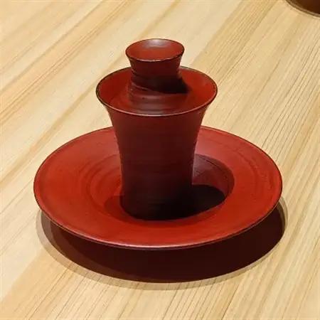器而庵　アミューズカップ　根来_装飾品・工芸品  陶器・漆器 _【配送不可地域：離島・沖縄県】【1584168】