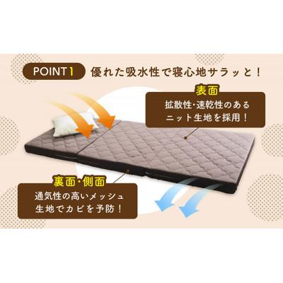 ふるさと納税 豊郷町 ぷちスリム セミシングル ブラウン 8cm高反発マットレス[53820548] |  | 01