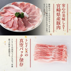 【6ヶ月定期便】まるみ豚 ロース・バラ スライスセット 計2kg 【 宮崎県産 豚 ブランドポーク こま切れ まるみ豚 定期便 】