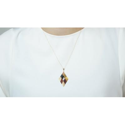 ふるさと納税 日南町 WoodCrystalダイヤネックレス |  | 01