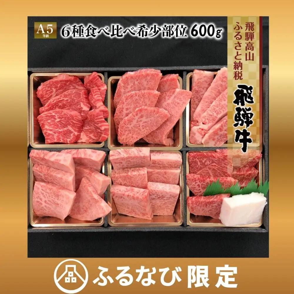 飛騨牛 焼肉 6種食べ比べ (100g×6）焼肉|牛肉 FH017-CP01 FN-Limited-PR