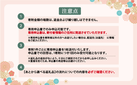 あとから選べる返礼品【３万円コース】 L4