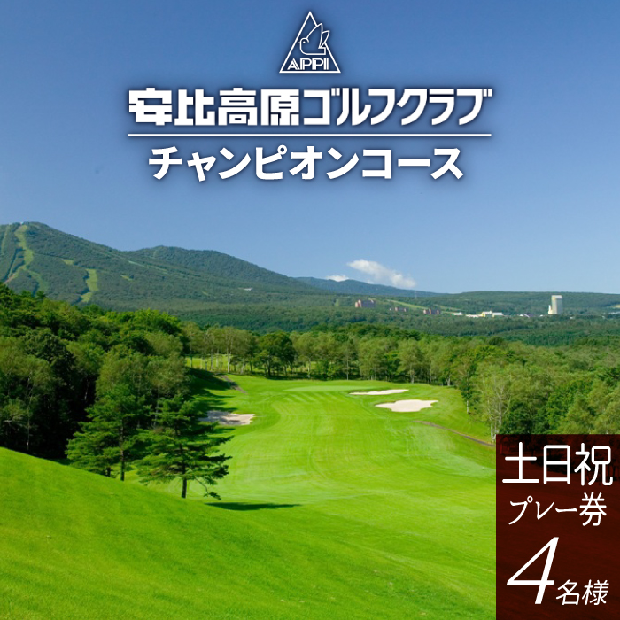 DG-004-A 【安比高原ゴルフクラブ】チャンピオンコース（土日祝ゴルフプレー利用券／1組4名様）