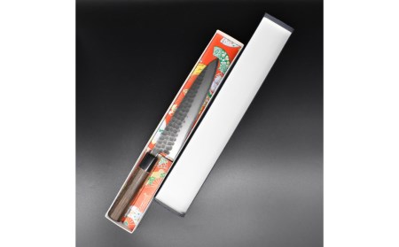 [金次郎] ペティナイフ(両刃) 刃渡り135mm 左利き・右利き使用可 槌目仕上げ 鋼 ステンレス 燕三条製 贈答用 ギフト 紙箱入り 【097S006】