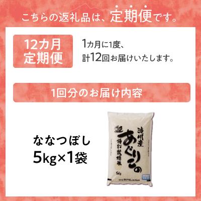 ふるさと納税 滝川市 《令和7年産》特別栽培米ななつぼし 5kg×12ヵ月定期便 特A 減農薬 白米 北海道滝川市 |  | 03