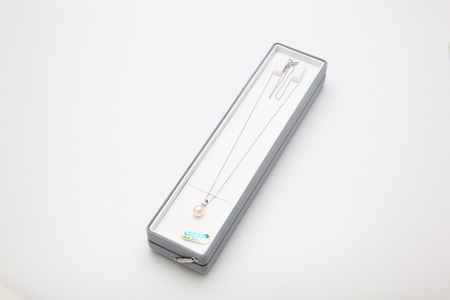 あこや真珠9mm珠ペンダント WG T-3