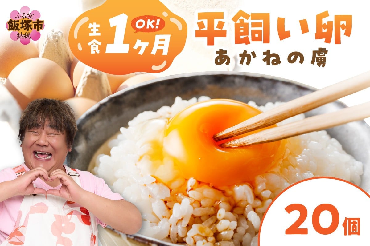 
            〈平飼い卵〉あかねの虜（20個）【A-841】 卵 たまご 平飼い卵 平飼い たまごかけ TKG 卵焼き オムレツ 卵かけごはん 卵料理 生卵 鶏卵 福岡県 飯塚市 飯塚 
          