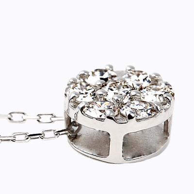 ふるさと納税 鳴沢村 フラワーダイヤ ペンダント　P5934-P2 |  | 02