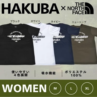 THE NORTH FACE「白馬三山 Tシャツ」ウィメンズM　ホワイト