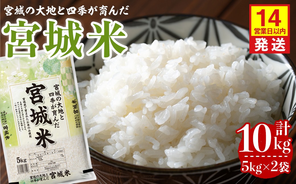 
                  【14営業日以内に発送予定】宮城米 10kg (5kg×2袋) ブレンド米 業務用 お米 おこめ 米 コメ 白米 ご飯 ごはん おにぎり お弁当 【登米ライスサービス株式会社】tm733
                