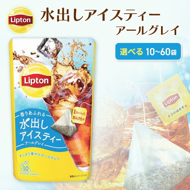 【ふるさと納税】リプトン 水出しアイスティー アールグレイ ティーバッグ 10袋～選べる容量 飲料 お茶 紅茶 ティー アイスティー 水出し