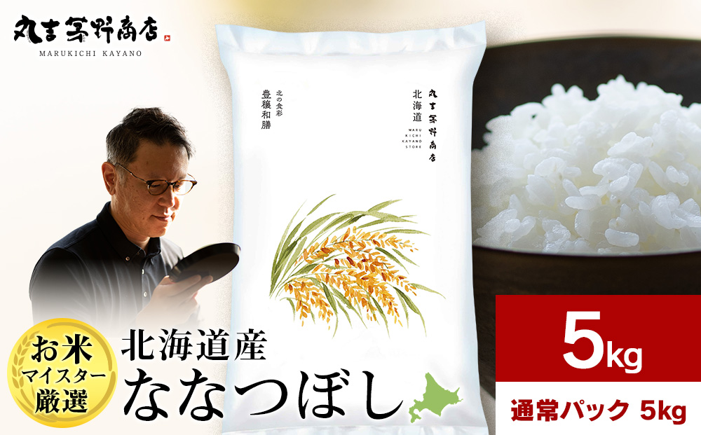 【7営業日以内発送】北海道産ななつぼし 5kg(通常パック5kg×1袋) 特Ａ お米 千歳 北海道米