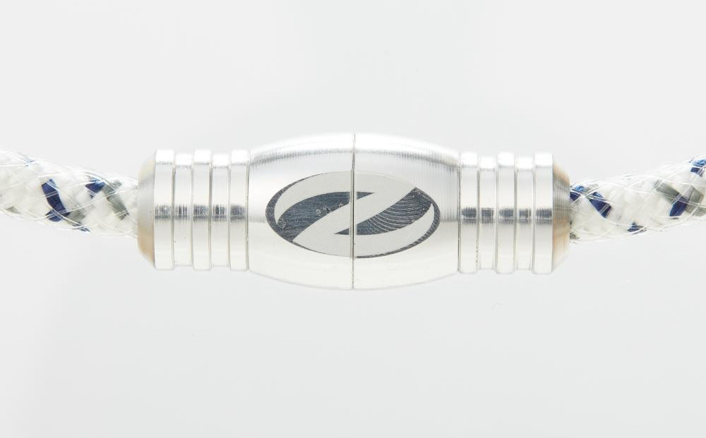 【Lサイズ】ザオラル・リカバリーネックレス　WH/SI｜横浜市 Lサイズ 健康アクセサリー 血行促進 回復力向上 パフォーマンスアップ