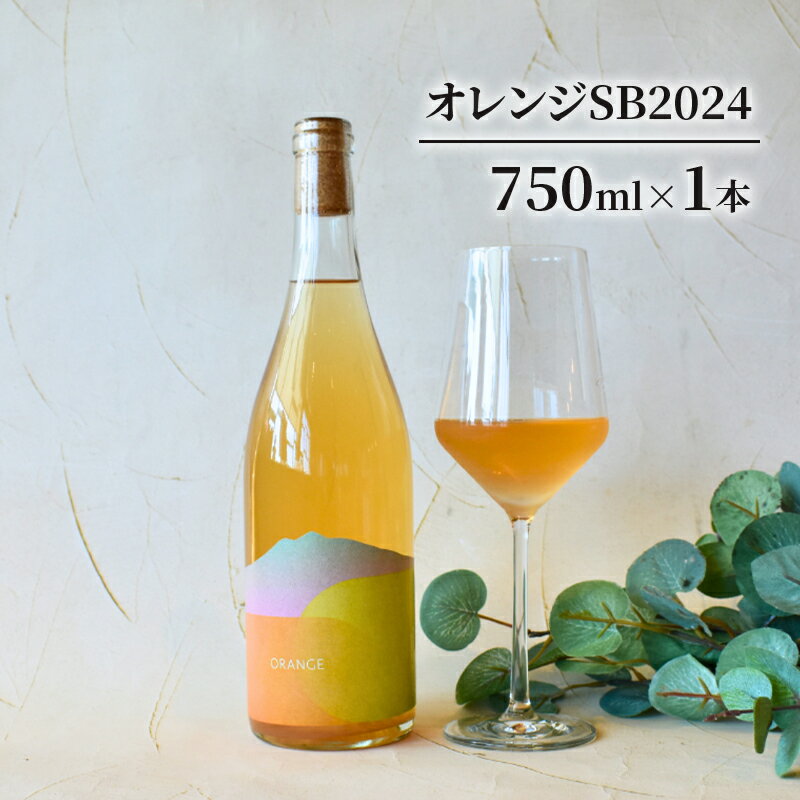 【ふるさと納税】オレンジSB2024 お酒 ワイン 日本ワイン 果実酒 辛口 オレンジワイン 白ブドウ アルコール 青森県 鶴田町