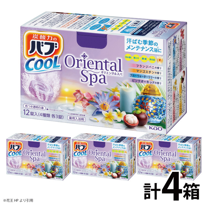 
            SA2209　花王バブ クール オリエンタルスパ　12錠入×4箱
          