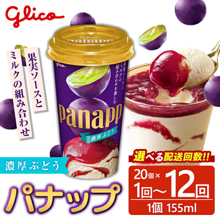 【ふるさと納税】 ＜配送回数が選べる＞ パナップ 濃厚ぶどう 20個入り (20個入り / 定期便全3回・6回・12回) グリコ アイス アイスクリーム スイーツ おやつ 菓子 お菓子 デザート ぶどう ブドウ 葡萄 【ReiHAN株式会社】【ho1644】 【ho1715】【ho1716】 【ho1717】
