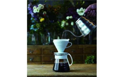 HARIO コーヒー V60 セラミックドリッパー 02セット［XVDD-3012W］｜ハリオ 耐熱 ガラス 食器 器 保存容器 キッチン 日用品 キッチン用品 日本製 おしゃれ かわいい コーヒー 