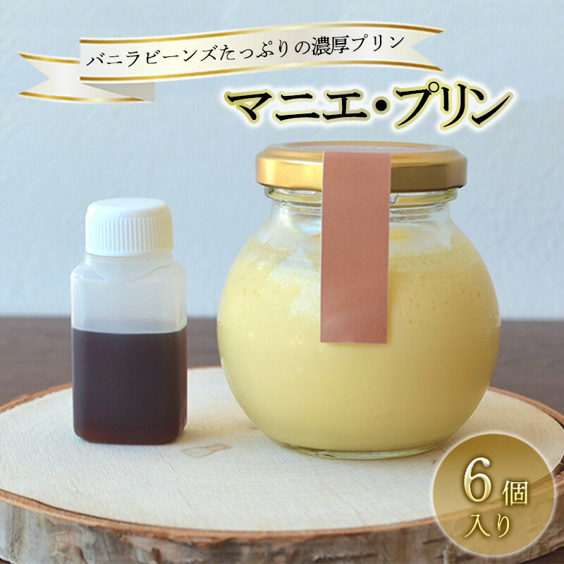【ふるさと納税】バニラビーンズたっぷり 濃厚プリン マニエ プリン 6個入り セット 詰め合わせ 洋菓子セット お菓子セット お菓子 菓子 洋菓子 デザート スイーツ おやつ 瓶 ギフト 贈り物 プレゼント 信州 長野 長野県 長野市