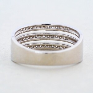 K18ホワイトゴールド 天然ダイヤモンドリング｜dr4024-K18wg