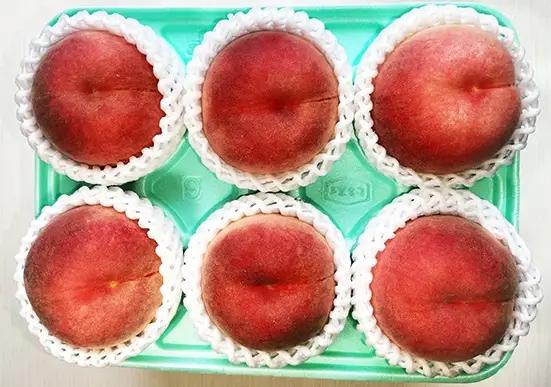 太陽の恵【特秀品】さくら白桃【２ｋｇ箱に１.８ｋｇ～２.２ｋｇ詰め】　0106-2604