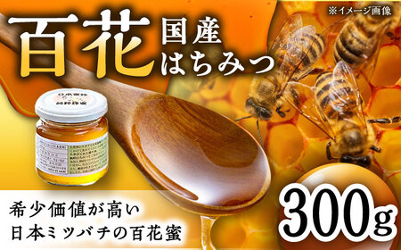 日本蜜蜂 百花 はちみつ 300g /永尾 忠則 [UAS009] 蜂蜜 ハチミツ 日本ミツバチ