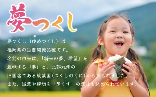 【3ヶ月連続定期便】令和7年産 夢つくし 無洗米 10kg〔5kg×2袋〕×3ヶ月 [M922-1] ごはん コメ ご飯 精米 白米 ブランド米