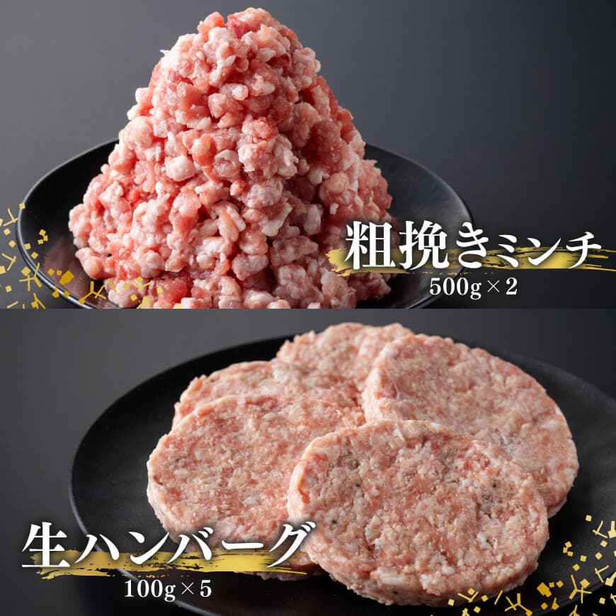 宮崎県産豚肉 「まるみ豚」 肉肉セット計2.9kg 【 肉 豚肉 国産 モモ ミンチ ハンバ―グ スライス こま切れ 弁当 おかず お手軽 真空パック 九州産 宮崎県産 川南町産 送料無料 】