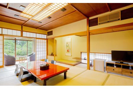 【登録有形文化財】百年庭園の宿 翠水 1泊2食 ペア宿泊券 九州 宿泊券 ビュッフェ 鉄板焼