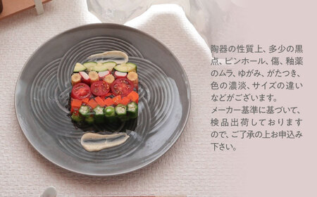 【美濃焼】 結 25.5大皿 墨 瑞浪市 / JS企画 / 小田陶器 食器 プレート 皿 [AZAZ169]