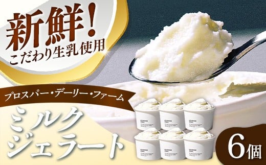 【岩手町】プロスパー・デーリー・ファームのミルクジェラート6個セット アイス あいす ミルク 無添加 ジェラート セット ギフト プレゼント 贈り物 夏 岩手県 岩手町
