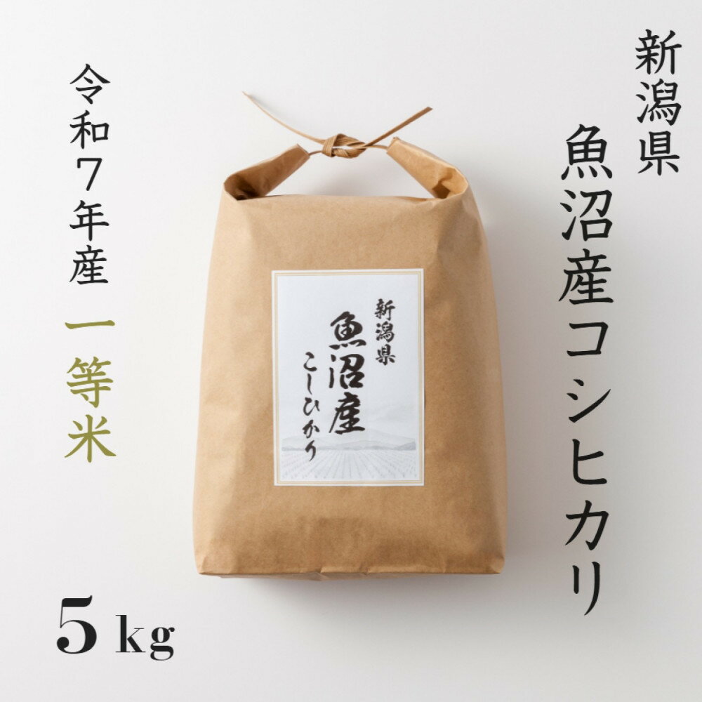 【ふるさと納税】《 令和7年産 》 魚沼産コシヒカリ 5kg 一等米 | お米 こめ 白米 食品 人気 おすすめ 送料無料