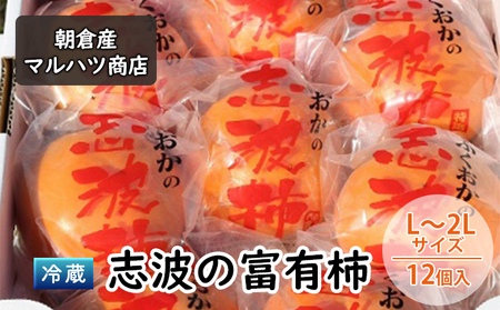 柿 冷蔵 志波の富有柿 L～2Lサイズ×12個入 果物類 柿