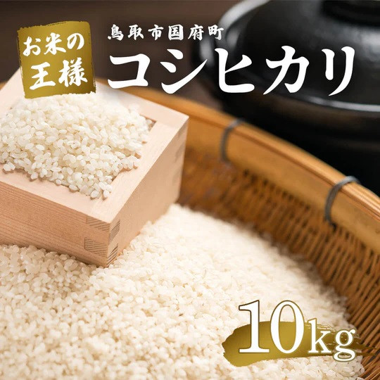 
            鳥取県産 コシヒカリ 令和7年度産 精米済 10kg（5kg×2袋）
          