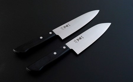 [哲弘] 錆びにくいステンレス包丁 2本セット 牛刀包丁 万能包丁（三徳包丁） ステンレス製包丁 ナイフ 燕三条製包丁 日本三大刃物包丁 包丁 三条製包丁 包丁 三条の匠製包丁 キッチン用品 調理用品