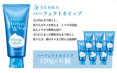 センカ パーフェクトホイップ 120g 6個 | 埼玉県 久喜市 スキンケア 洗顔料 洗顔フォーム 肌あれ クレンジング しっとり 保湿 敏感肌 優しい リピート 愛用 プチプラ もちもち モチモチ 泡 泡立ち 濃密泡