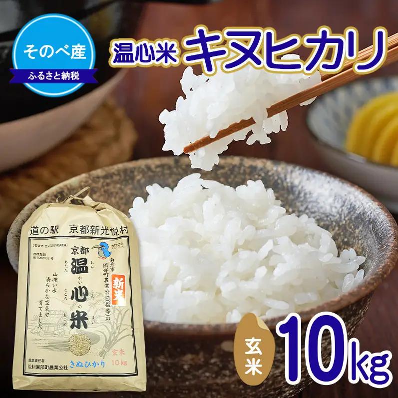 【寄付額を見直しました】キヌヒカリ10kg お米 玄米×1 10kg袋 温心米 お米