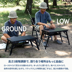 【 Hilander（ハイランダー) 】LIT TABLE MINI リットテーブルミニ アッシュゴールド_OS226-0092