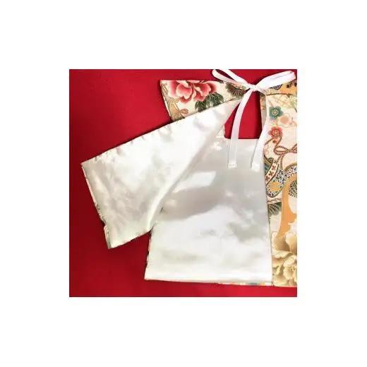 【7.真珠色系（兜・牡丹・宝船）】【選べる8色】ベビーお祝い着(被布)