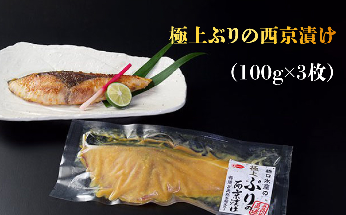 【ほろほろ溶ける身と香ばしさがたまらない！】 ぶり 漬け魚 3種 詰め合わせ 8枚【HASHIGUCHI AQUACULTURE】 [RAD001]