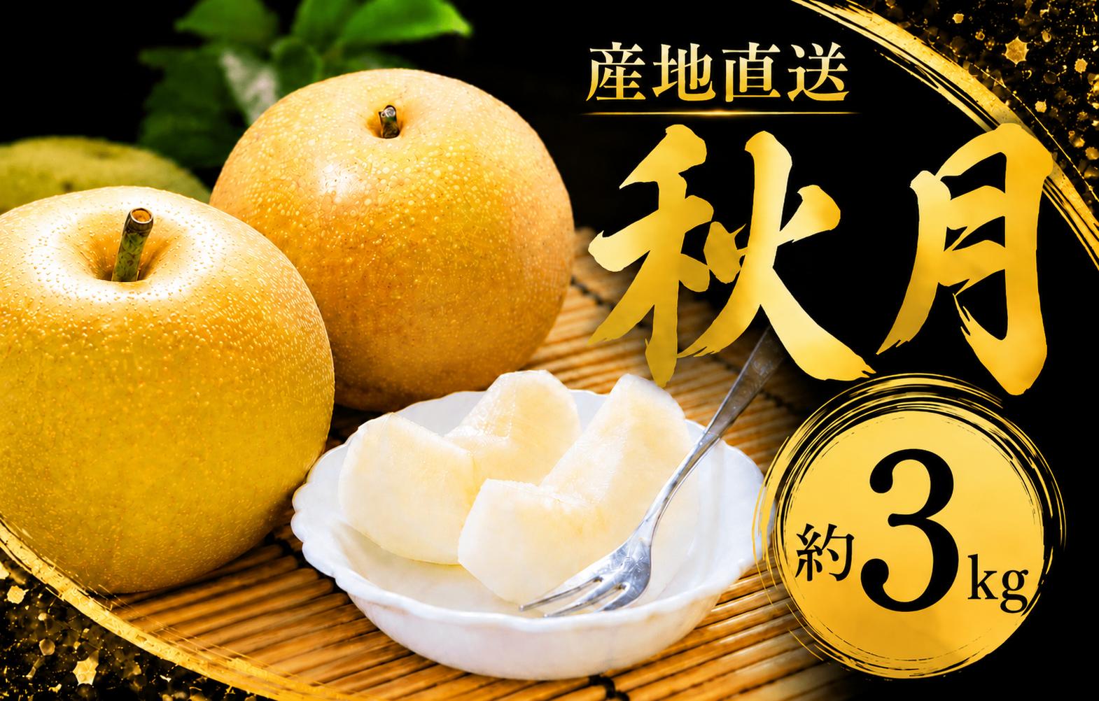 
                  梨 あきづき 約3kg  (大玉 約6玉)  大玉 贈答用 茨城県産 梨産地 秋月 和梨 期間限定 果物 フルーツ デザート 新鮮  特産品 お取り寄せ グルメ 2026年 令和8年 新鮮 旬  筑西市 関東 
                