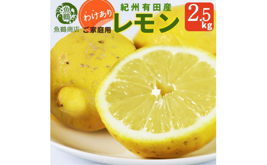 
                  ［ご家庭用訳あり］ 紀州有田産レモン 2.5kg［2027年3月上旬以降発送］［先行予約］
                