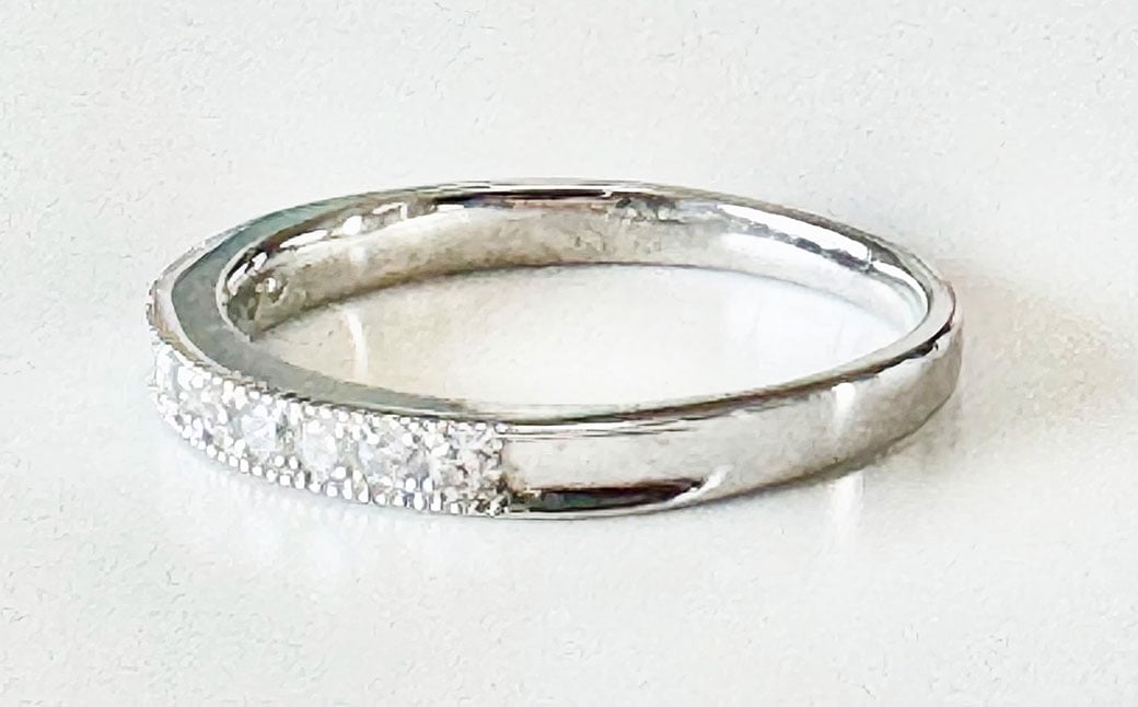 プラチナダイヤモンドリング ハーフエタニティーリング 0.20カラット 【AK-5572/0005】 