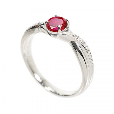 ふるさと納税 京都市 【京セラ】クレサンベール〈ルビー・天然ダイヤモンド〉リング【オーバルカット/メレダイヤ/7月誕生石】 |  | 01