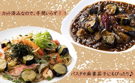 揚げナス 600ｇ【乱切り】海洋深層水仕込みのナス使用 カット済 揚げなす 野菜