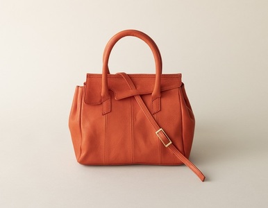 OBI MINI（革のカシミヤ 郡上市産明宝鹿革バッグ）ルージュ