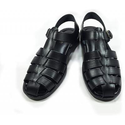 ふるさと納税 徳島市 日本製 牛革グルカサンダル バックベルトタイプ 黒【サイズM】【HV004VC02】 |  | 03