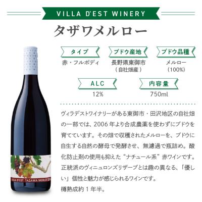 ふるさと納税 東御市 日本ワインコンクール銀賞!メルロー(赤ワイン)飲み比べ 3本セット【ヴィラデストワイナリー】 |  | 02