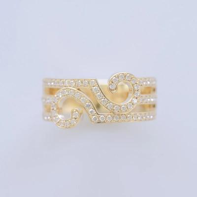 ふるさと納税 山梨県 【17号】K18 ダイヤモンドリング/ヴェルサイユ