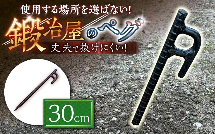 鍛造ペグ 30cm / キャンプ キャンプ用品 ペグ キャンプ場 アウトドア用品 / 南島原市 / 重光刃物鍛造工場[SEJ012]