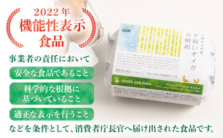 竹林かぐや姫平飼いオメガ有精卵 36個入 たまご 卵【株式会社 緒方エッグファーム】[AYBG001]